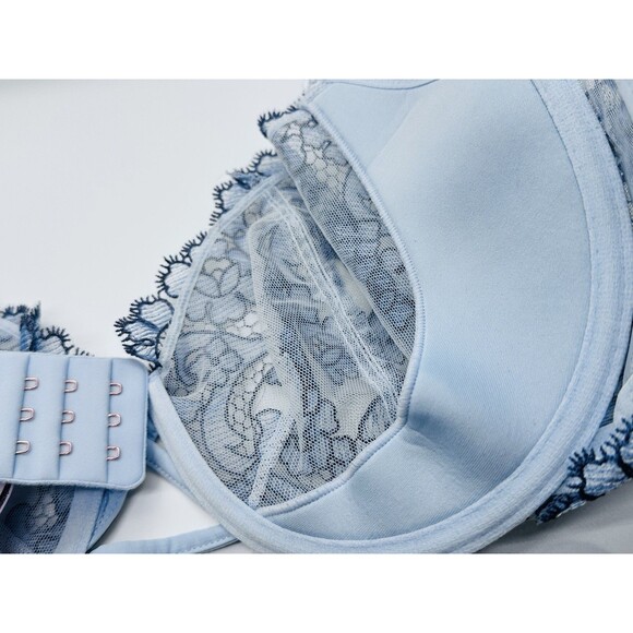 Victoria's Secret Nwt Dream Angels Blue Unlined Uplift w/ Sling Bra 40C - Picture 10 of 10